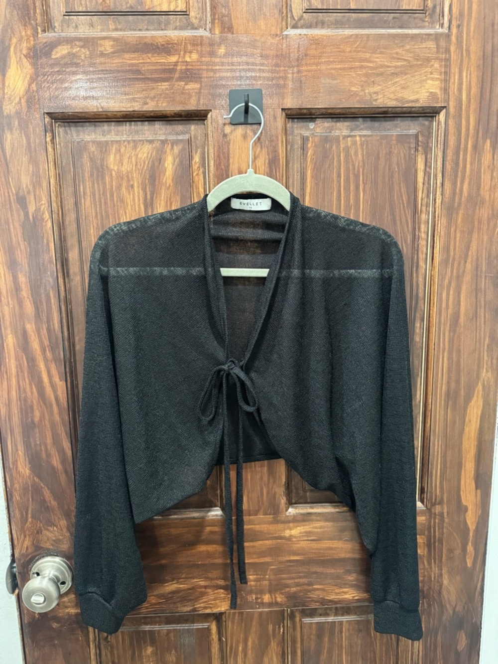 Black Bolero Cardigan - Picture 2 of 3